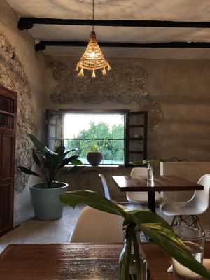 Upstairs interior  at Casa Maca in Valladolid