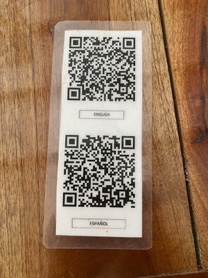 Menu available here at Casa Maca in Valladolid