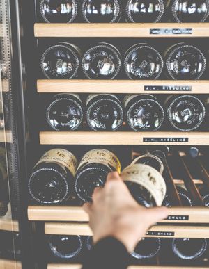 Bottles to-go. at Living Roots Wine & Co in Rochester