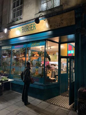 Exterior  at Om Burger in Bristol