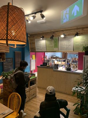 Interior  at Om Burger in Bristol