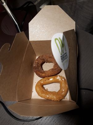 Take away donuts at Om Burger in Bristol