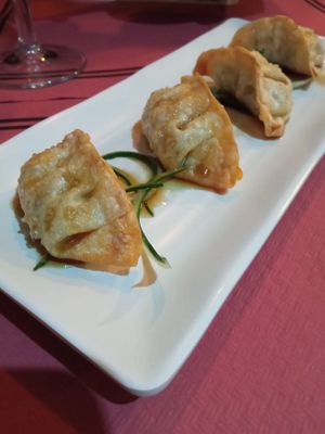 Gyozas de verduras fritas at Fujiyama Sushi Bar in A Coruna