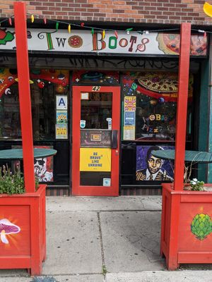 entrance at Two Boots - East Village in New York City