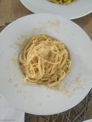 Pasta Carbonara at CODA the V Taste in Sighisoara