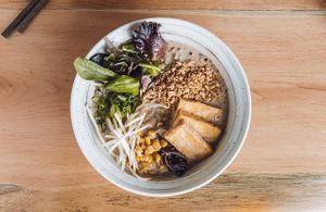 This vegan dish was delicious. Photo from the online menu; it's accurate. at Mugen Noodle Bar in Tigard