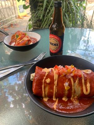 The smothered burritos  at Little Mex-Lotta Fresh in Raglan