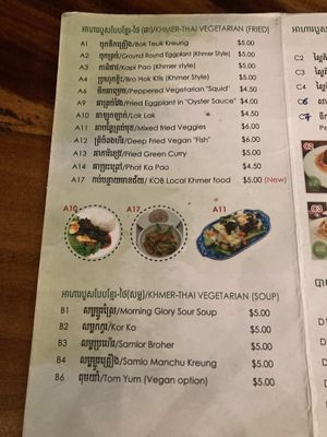   at GoGreen Vegetarian Restaurant in Phnom Penh