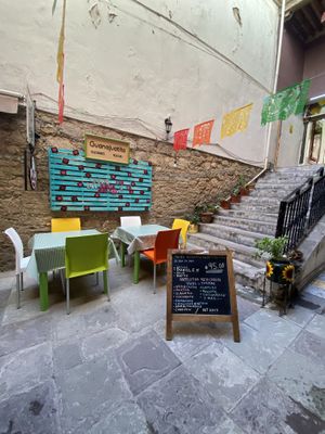 Outdoor  space  at Guanajuatito Restaurante in Guanajuato