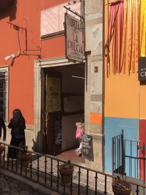 Entrance but not signage here at Guanajuatito Restaurante in Guanajuato