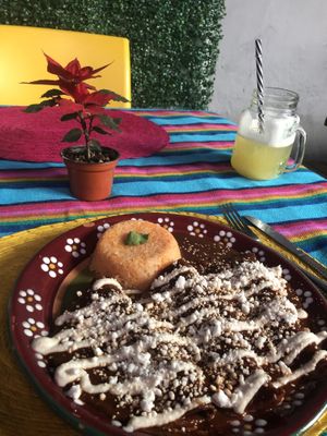 Enmoladas at Guanajuatito Restaurante in Guanajuato