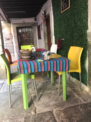 Outside seating  at Guanajuatito Restaurante in Guanajuato