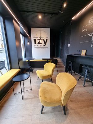 Interior at IzyCoffee in Ghent