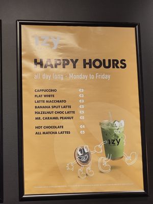 Very cheap coffees at happy hour! at IzyCoffee in Ghent