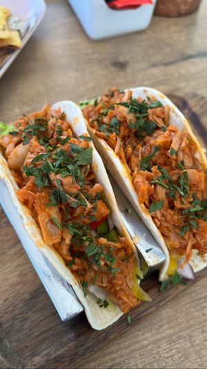 jackfruit tacos  at Cabanas 1984 in Tenerife