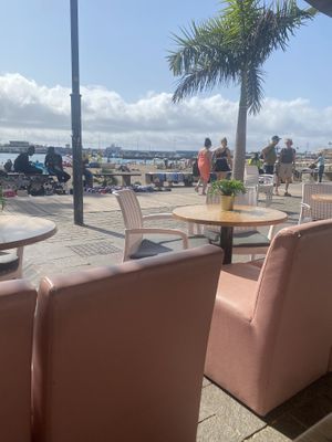 View from our table  at Cabanas 1984 in Tenerife