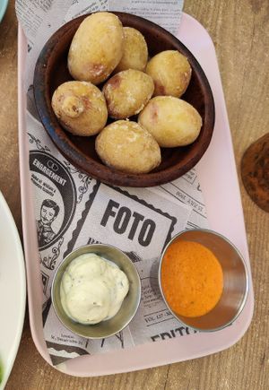 Patatas bravas at Cabanas 1984 in Tenerife