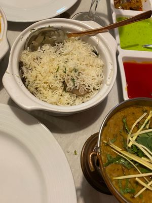Arroz: Mushroom Rice (Arroz com cogumelos) (2.30€) at Taj Mahal in Torres Novas