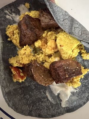 Breakfast tacos   at Hark! Cafe in Plymouth