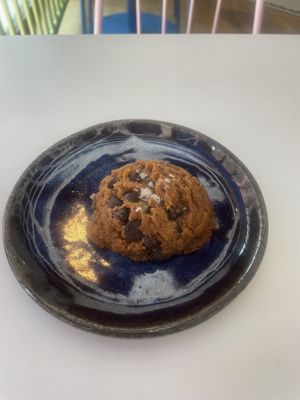 Cold but yummy cookie  at Hark! Cafe in Plymouth