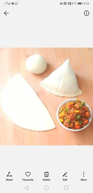 Samosas at The Tiffin in Kirkcaldy