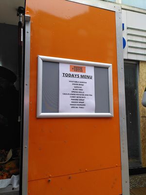 menu at The Tiffin in Kirkcaldy