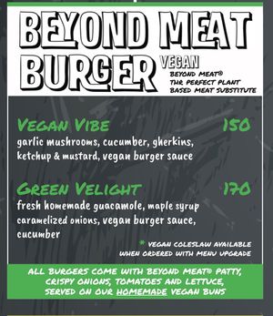 Vegan menu at Karibu in El Gouna