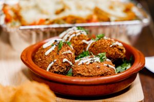 The great falafel from Plant Based  at Plant Based in Breda
