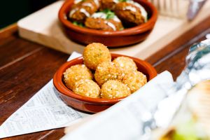 Thai green curry bites  at Plant Based in Breda