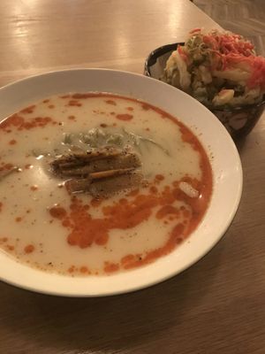 tempura + tonkotsu = too oily at Sazan Ramen in Austin