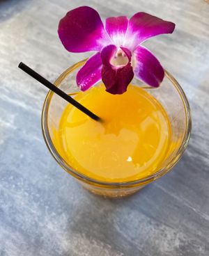 Orange juice at Yum Squared in Concord