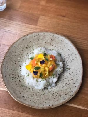 mango sticky rice at alter in East London