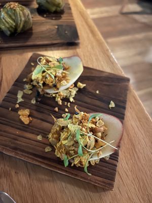 Apple & black dhal sabzi  at alter in East London