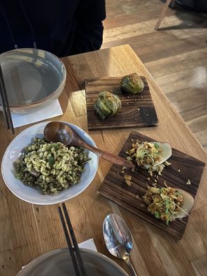 Starter spread  at alter in East London