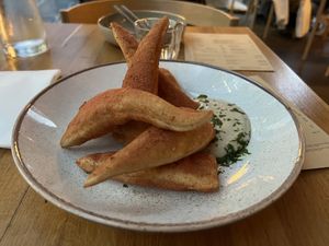 Pizza dough  at alter in East London