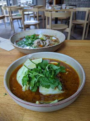 curry and pho at alter in East London