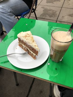 nasala chai + carrot cake   at KAWA in Dresden