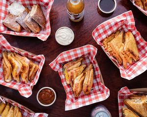 Our menu at The Bearded Jaffle in St Kilda