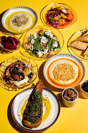Always many options that are or can be made vegan! Just ask your server and you will get a great meal! at Two Forks Hummus Shop in Malmo