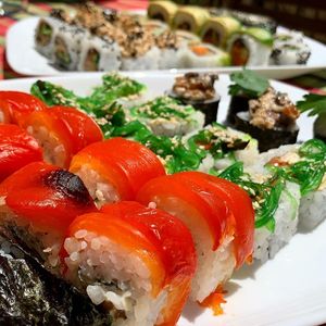 Shut up and take my money set  at Green Sushi - Pop up in Msida