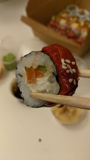 Vegan cream cheese at Green Sushi - Pop up in Msida