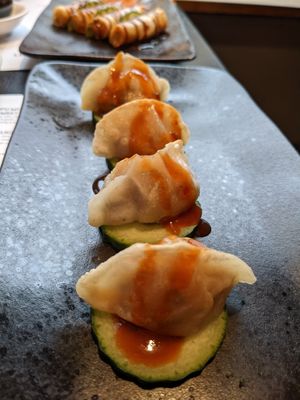 Butternut squash dumplings at Opium  in Glasgow
