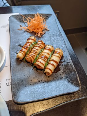Spring rolls at Opium  in Glasgow