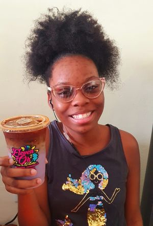 Honey & Lavender Iced Latte at Eleven Oh 7 in Saint Michael