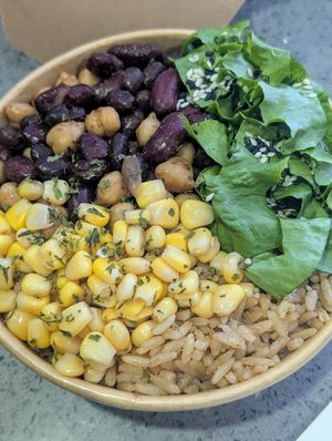 3 bean and rice bowl, simple and healthy 😋 at Eleven Oh 7 in Saint Michael