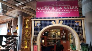 Entrance, March 2021. at Salsa A La Salsa in Minneapolis