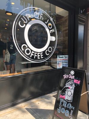 Store front at Cup of Joe Coffee Company in Brooklyn