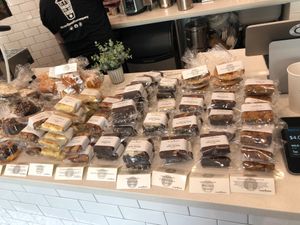 Almost all of these are vegan! at Cup of Joe Coffee Company in Brooklyn