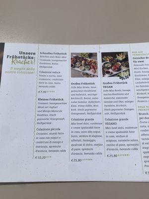 Vegan breakfastt  at Mein Beck in St Michael