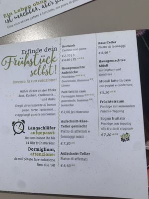 Vegan porridge  at Mein Beck in St Michael